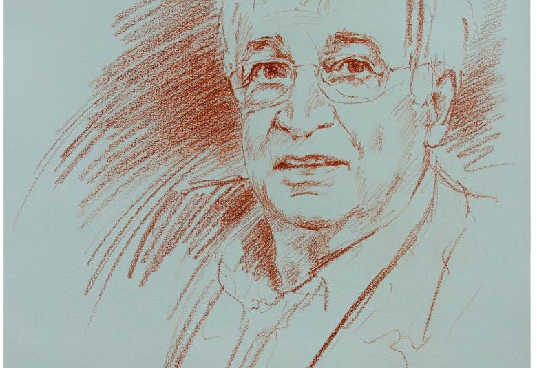 Sanguine sur papier vélin de Rives par Cyril de La Patellière.